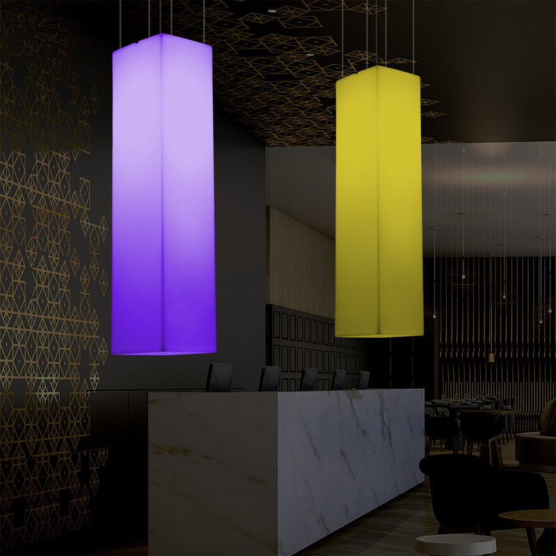 Column Ceiling Light, Large 1.8 Metre RGB Hanging Lamp, 180 x 30cm, LED Atmosphere Lamp