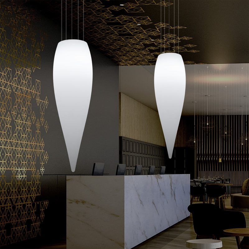 Huge 120cm Hanging Waterdrop Pendant Light, Decorative Suspension LED Lamp, E27, White