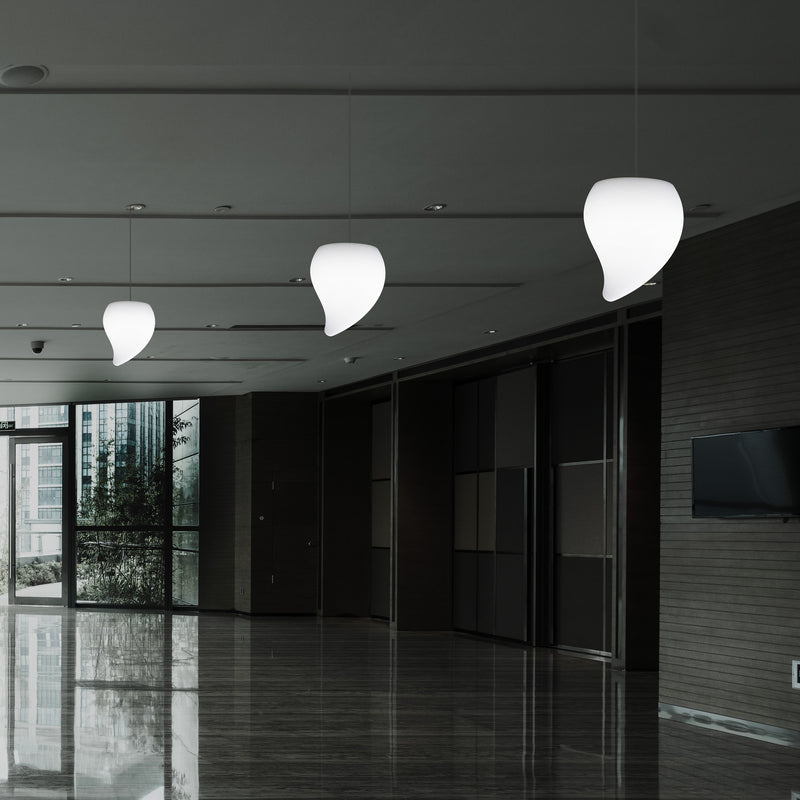LED Tear Drop Hanging Light, Unique Decorative RGB Ceiling Lamp, 20 cm, Atmosphere Light