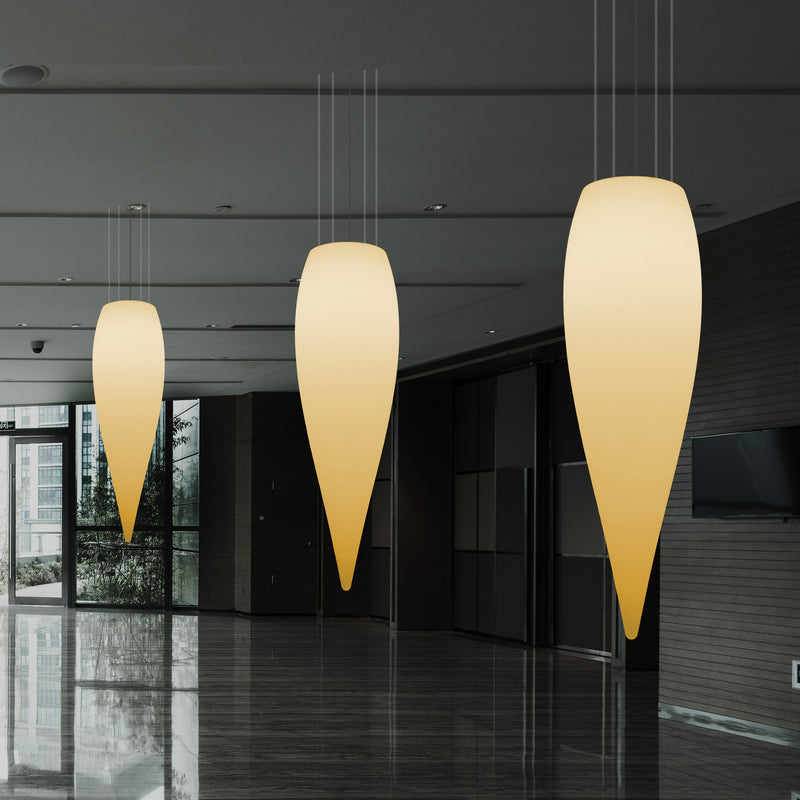 Large 120cm Water Drop Ceiling LED Light, Designer Hanging Lamp, 1200 mm, E27, Warm White