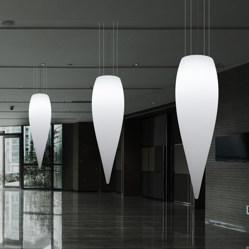 Huge 120cm Hanging Waterdrop Pendant Light, Decorative Suspension LED Lamp, E27, White