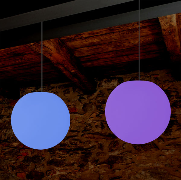 Hanging Ball Ceiling Light, 15cm Colour Changing LED Pendant Lamp, Ambient Mood Lighting