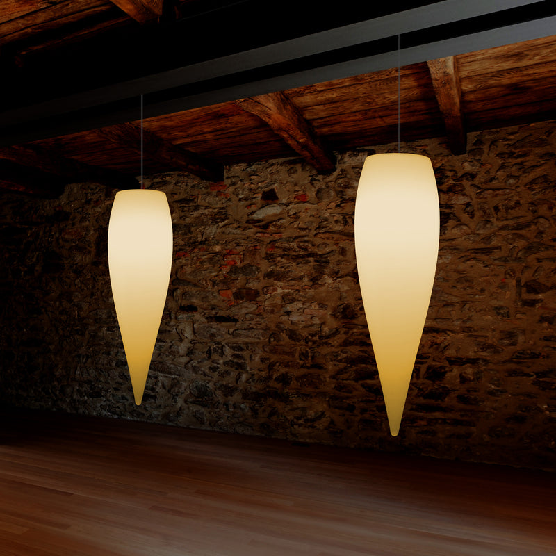 Water Drop Ceiling LED Light, Unique Designer Hanging Lamp, 800 mm, E27, Warm White