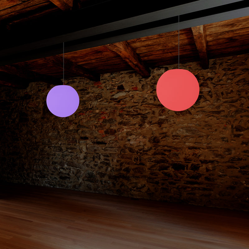 Hanging Ball Ceiling Light, 15cm Colour Changing LED Pendant Lamp, Ambient Mood Lighting