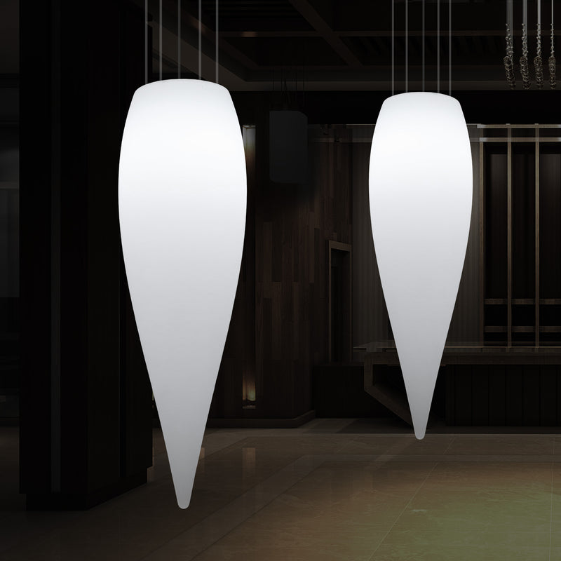 Huge 120cm Hanging Waterdrop Pendant Light, Decorative Suspension LED Lamp, E27, White