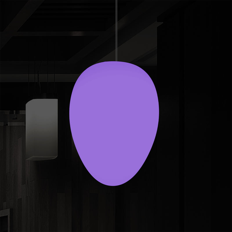 Unique Ceiling LED Light, Decorative Egg RGB Hanging Lamp, 37 cm, Ambient Mood Lighting