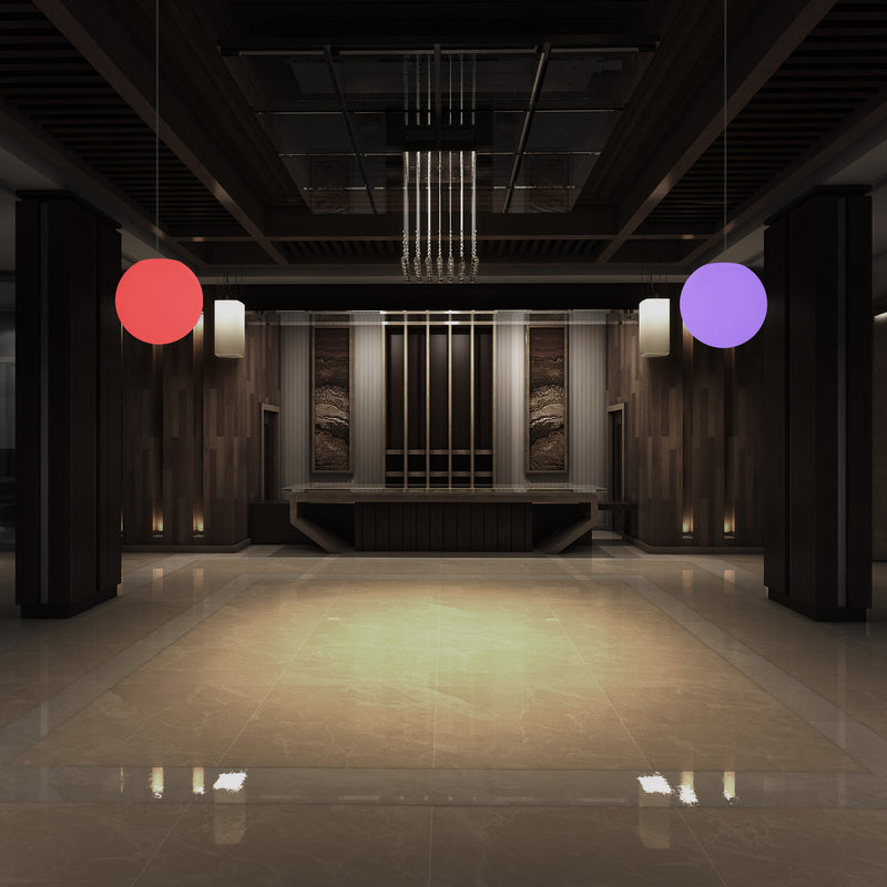 Hanging Ball Ceiling Light, 15cm Colour Changing LED Pendant Lamp, Ambient Mood Lighting
