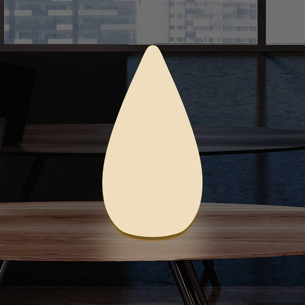 37cm Designer LED Floor Lamp, E27 Water Drop Table Light for Bedroom, Warm White
