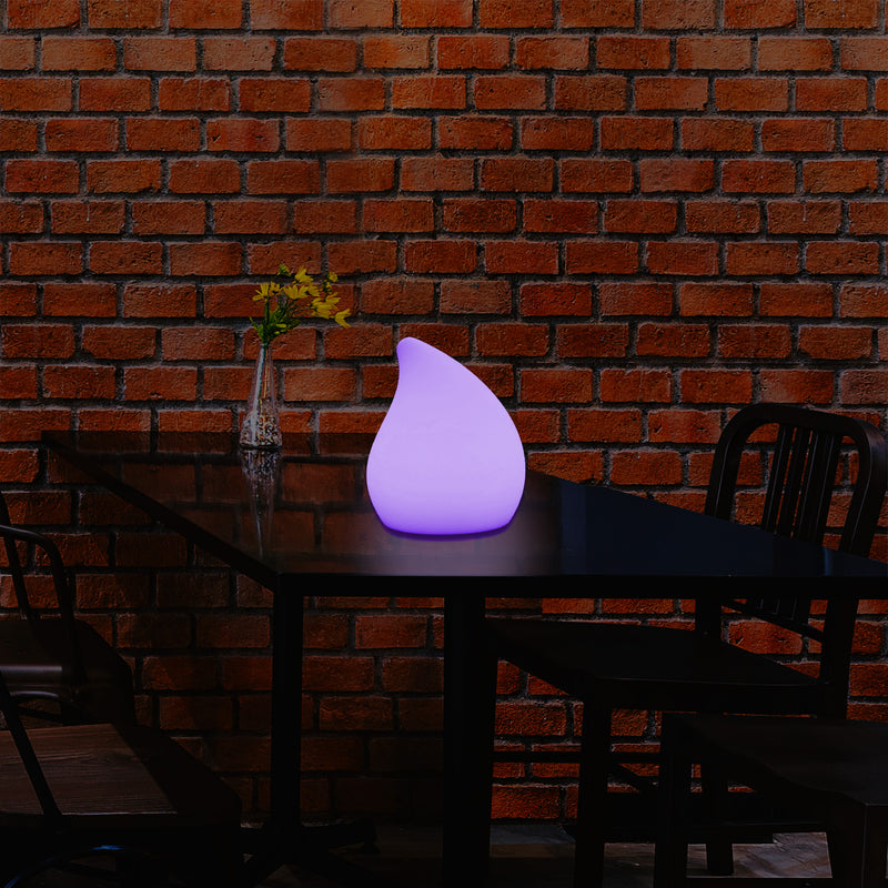 Dimmable Decorative LED Table Lamp, Colour Changing Drop Light with Remote, 20cm