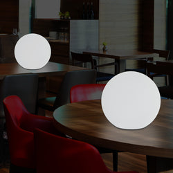 LED Sphere Ball Night Light, Colour Changing Table Bedside Lamp, Battery Powered, 15cm