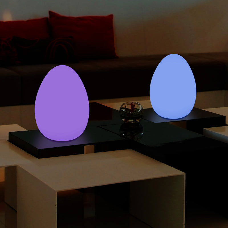 Dimmable Multi Colour RGB LED Table Lamp, 37cm Mood Light with Remote, Mains Powered