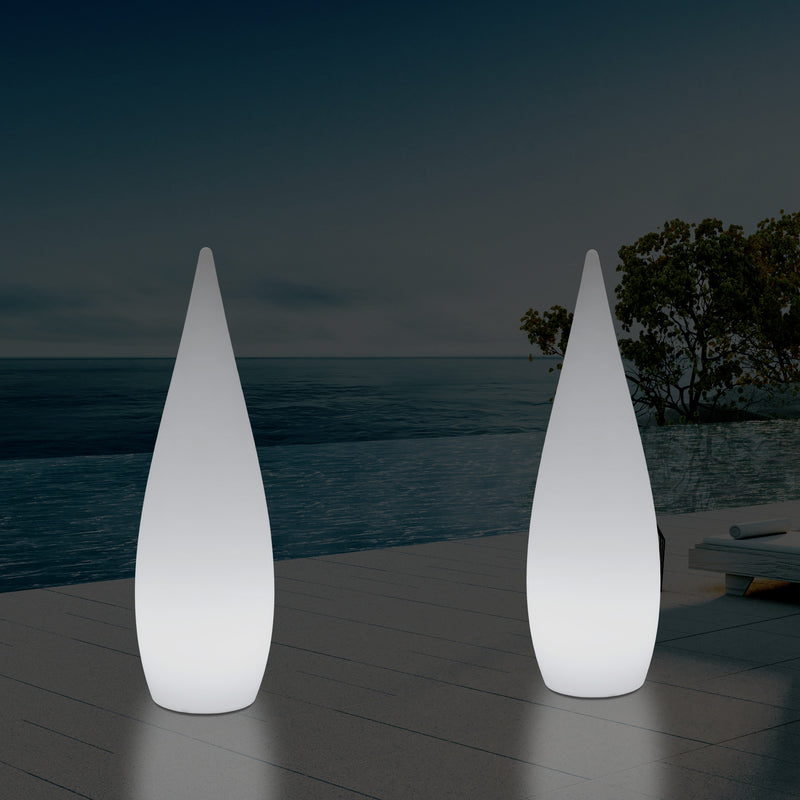 150cm Large Designer LED Floor Lamp, 1.5m Wireless Colour Changing Water Drop Light