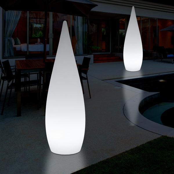 150cm Large Designer LED Floor Lamp, 1.5m Wireless Colour Changing Water Drop Light