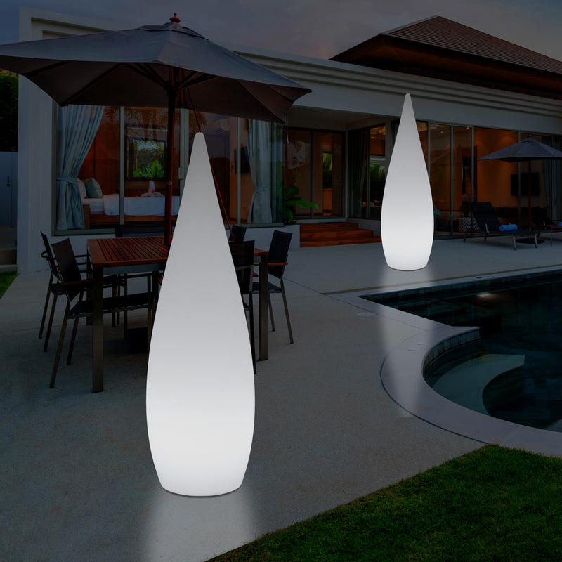 150cm Large Designer LED Floor Lamp, 1.5m Wireless Colour Changing Water Drop Light
