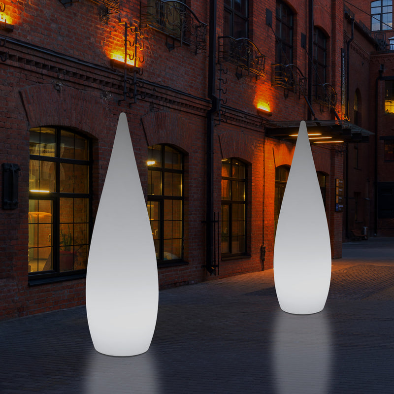 150cm Large Designer LED Floor Lamp, 1.5m Wireless Colour Changing Water Drop Light