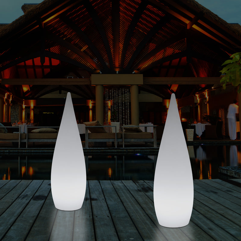 150cm Large Designer LED Floor Lamp, 1.5m Wireless Colour Changing Water Drop Light