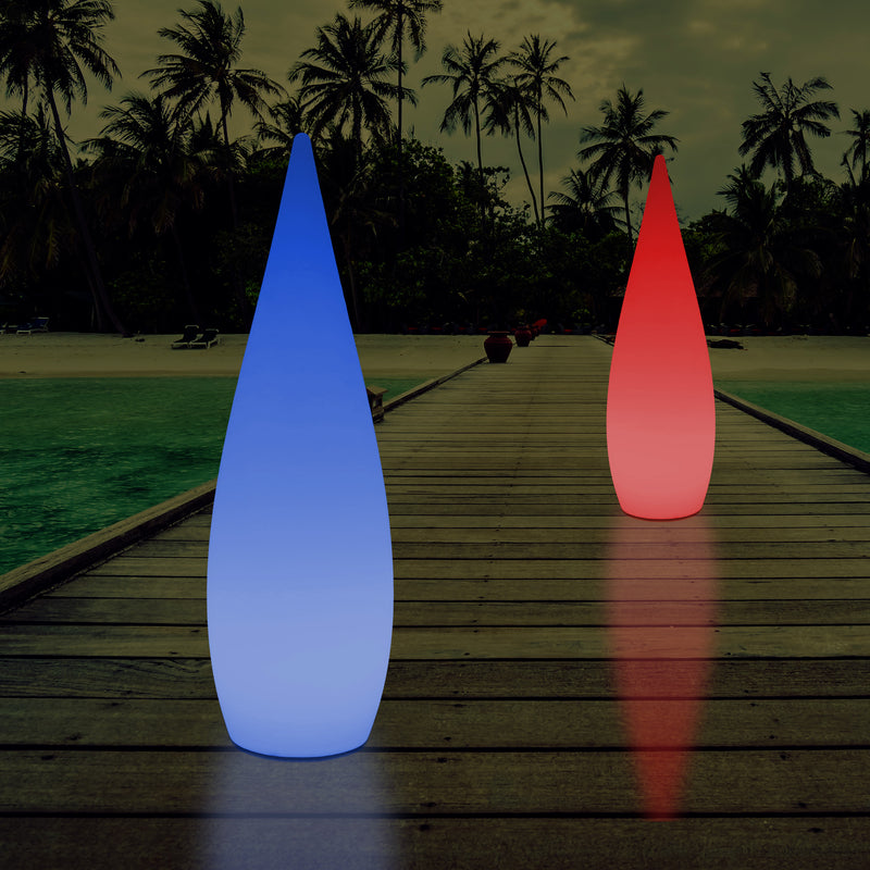150cm Large Designer LED Floor Lamp, 1.5m Wireless Colour Changing Water Drop Light