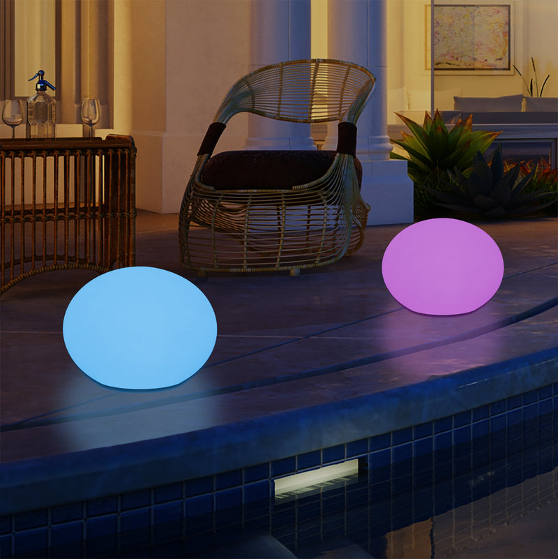 Outdoor Mains Operated Decorative Oval Ellipse Light for Garden, Patio, Terrace, Balcony