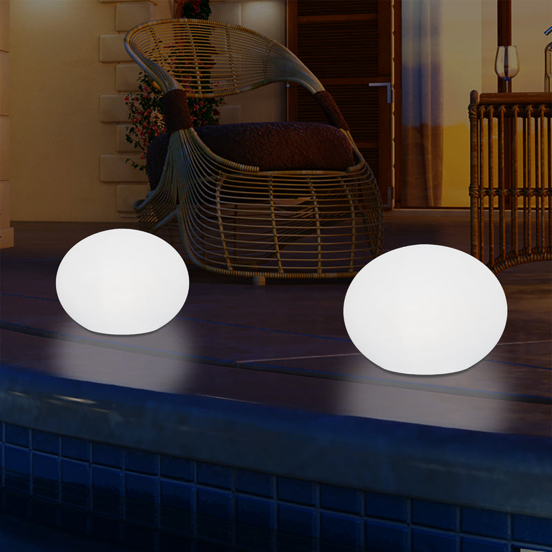 Outdoor Mains Operated Decorative Oval Ellipse Light for Garden, Patio, Terrace, Balcony