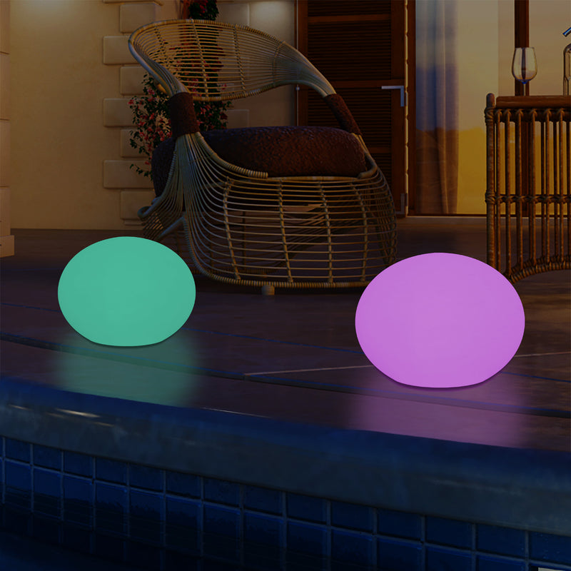 Outdoor Mains Operated Decorative Oval Ellipse Light for Garden, Patio, Terrace, Balcony
