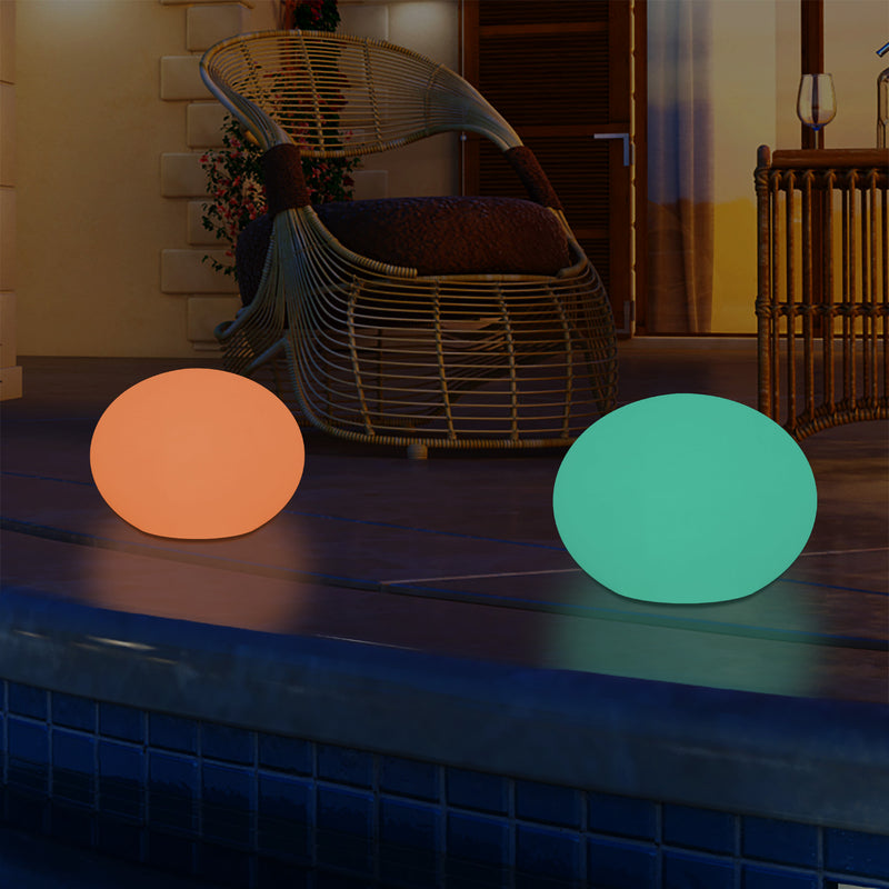 Outdoor Mains Operated Decorative Oval Ellipse Light for Garden, Patio, Terrace, Balcony
