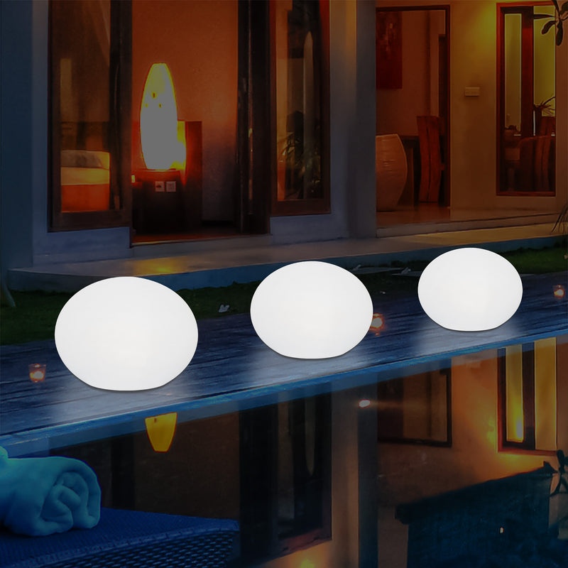 Outdoor Mains Operated Decorative Oval Ellipse Light for Garden, Patio, Terrace, Balcony
