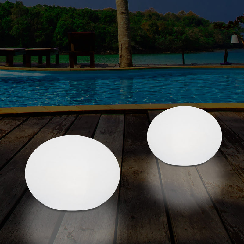 Outdoor Mains Operated Decorative Oval Ellipse Light for Garden, Patio, Terrace, Balcony
