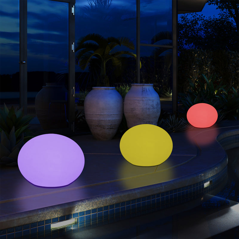 Outdoor Mains Operated Decorative Oval Ellipse Light for Garden, Patio, Terrace, Balcony
