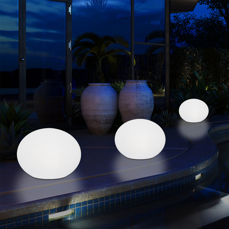 Outdoor Mains Operated Decorative Oval Ellipse Light for Garden, Patio, Terrace, Balcony