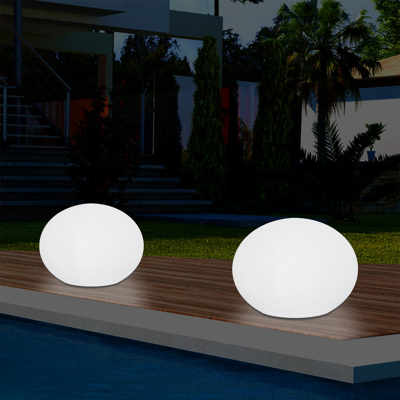 Outdoor Mains Operated Decorative Oval Ellipse Light for Garden, Patio, Terrace, Balcony