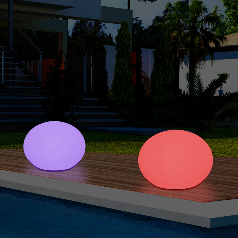 Outdoor Mains Operated Decorative Oval Ellipse Light for Garden, Patio, Terrace, Balcony