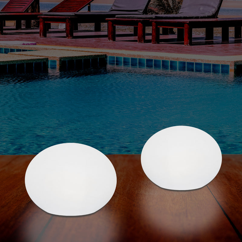 Outdoor Mains Operated Decorative Oval Ellipse Light for Garden, Patio, Terrace, Balcony