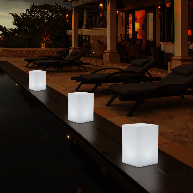 Multi Colour LED Table Centre Light, Wireless Bedside Night Lamp, 20cm, Remote Controlled