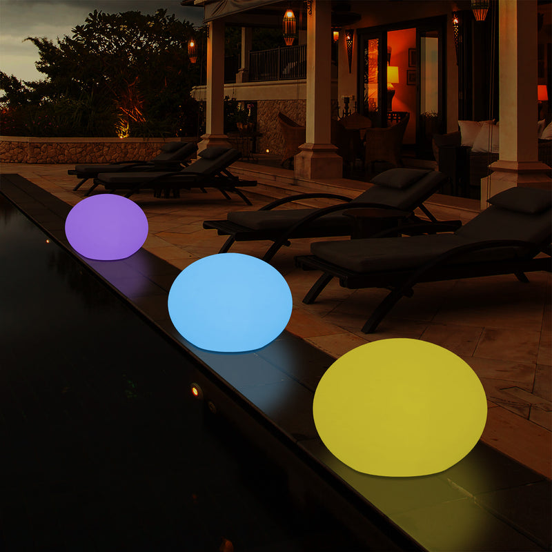 Outdoor Mains Operated Decorative Oval Ellipse Light for Garden, Patio, Terrace, Balcony
