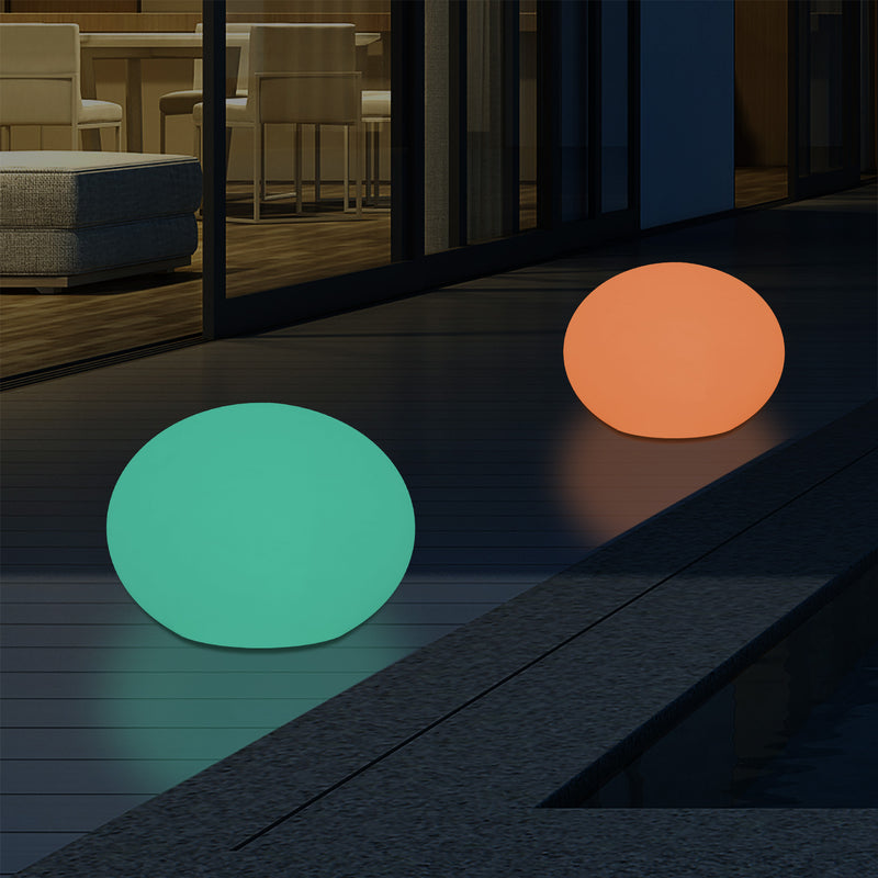 Outdoor Mains Operated Decorative Oval Ellipse Light for Garden, Patio, Terrace, Balcony