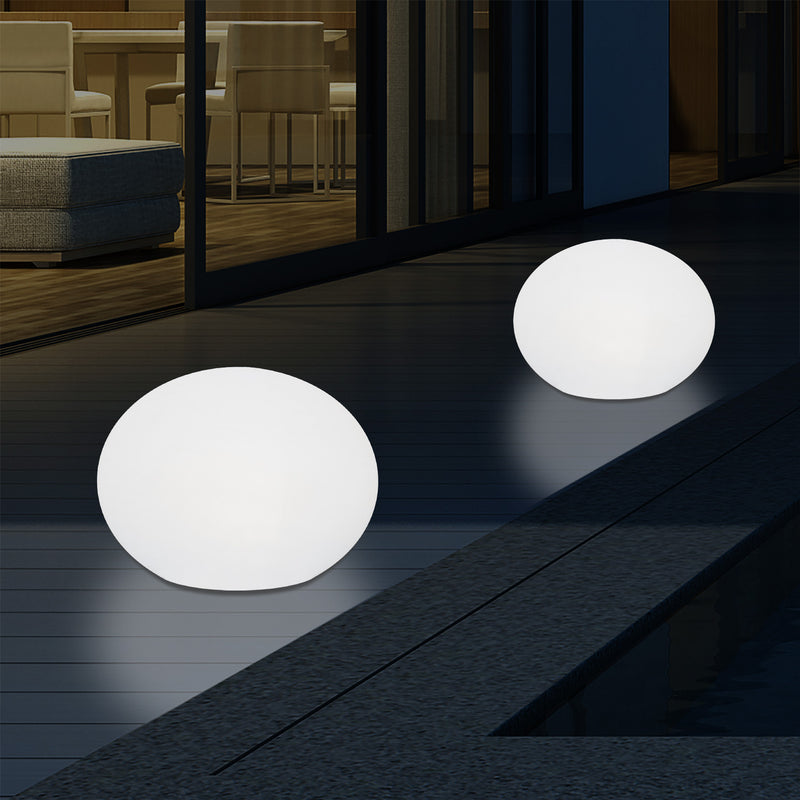 Outdoor Mains Operated Decorative Oval Ellipse Light for Garden, Patio, Terrace, Balcony