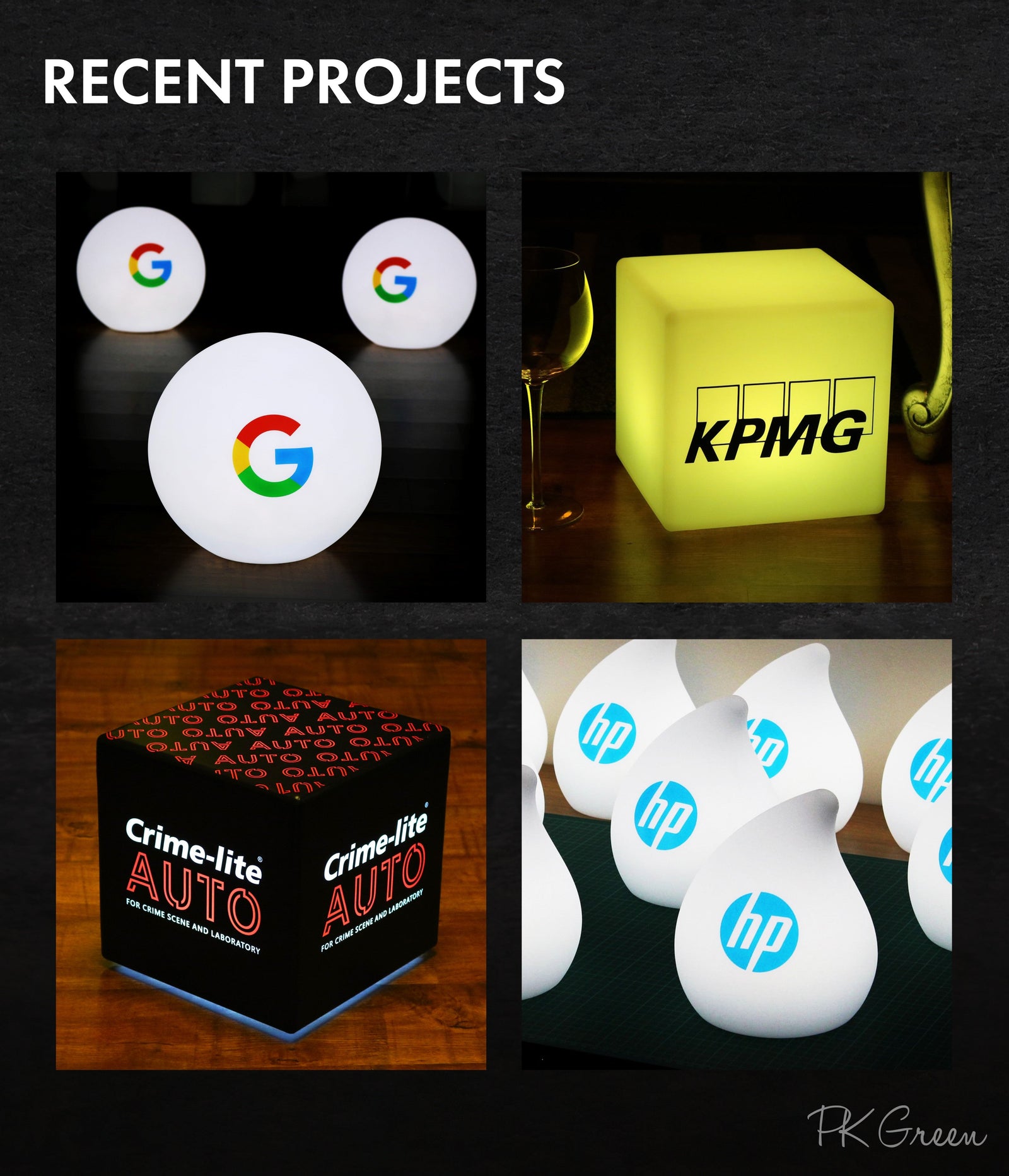 Branded Custom LED Cube Block, Illuminated Advertising Logo