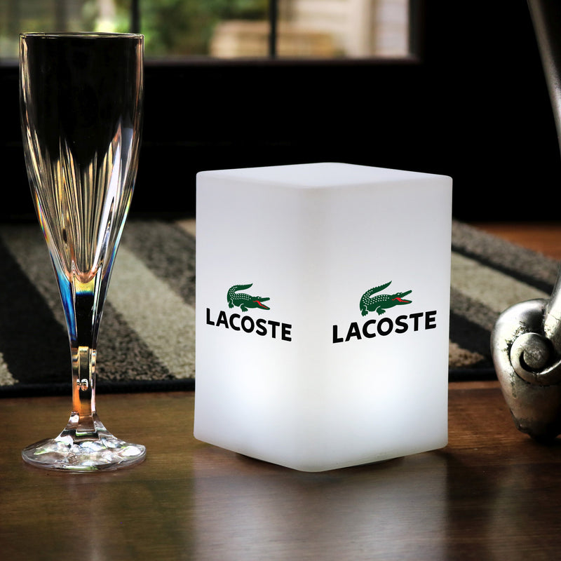 Custom Branded LED Table Centre Light, Personalised Backlit Light Box Lamp with Logo