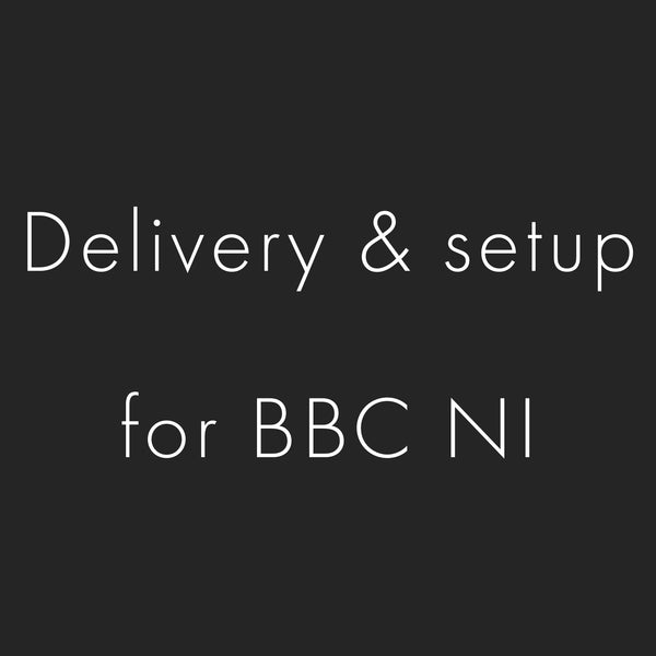 Delivery and setup fees for BBC NI (6 x 50cm cubes)