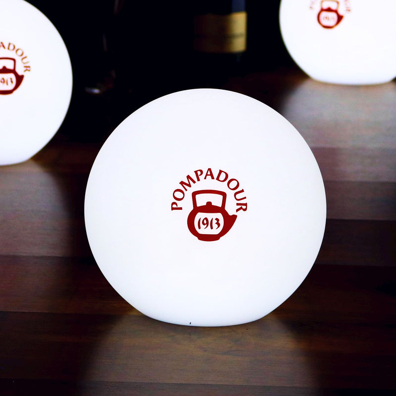Customised Table Lamp, Personalised Branded LED Round Globe Light Box, Ball