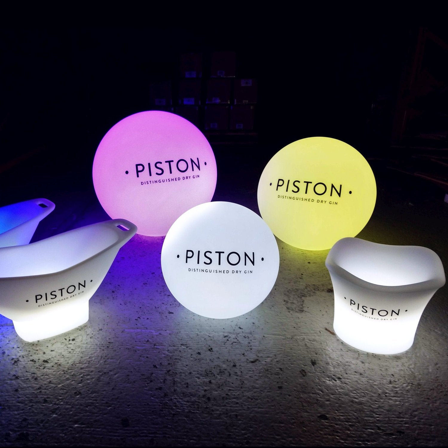 Customisable Round LED Lightbox, Branded Globe Ball Floor Lamp, Illumi ...