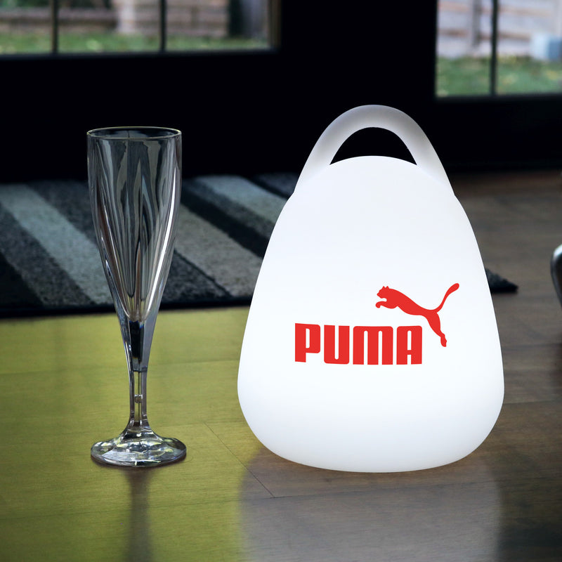 Personalised LED Lantern Lamp with Logo, Promotional Wireless Backlit Table Light Box