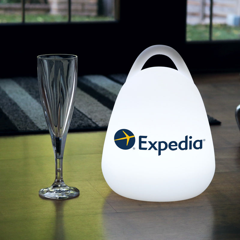 Personalised LED Lantern Lamp with Logo, Promotional Wireless Backlit Table Light Box