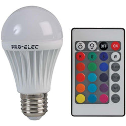 colour changing bulb light with remote