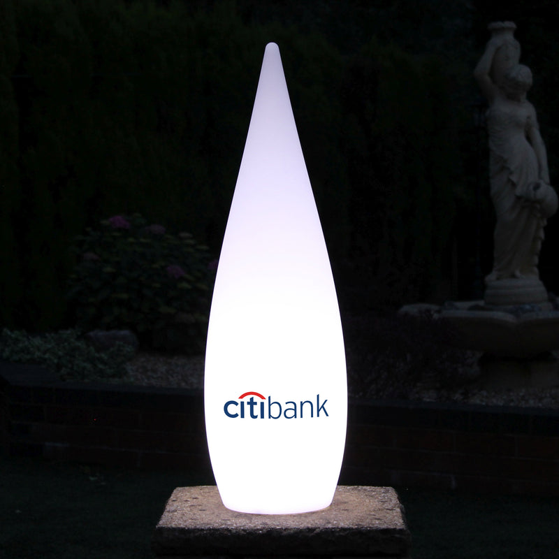 Personalised LED Decorative Floor Standing Lamp, Custom Branded Outdoor Lighting, 80cm