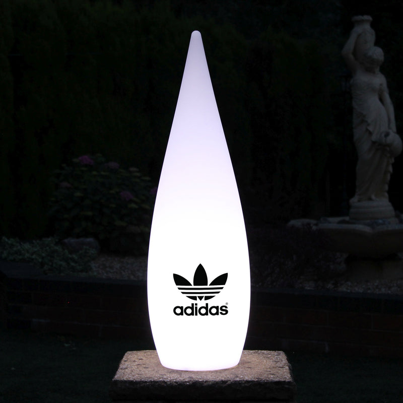 Personalised LED Decorative Floor Standing Lamp, Custom Branded Outdoor Lighting, 80cm