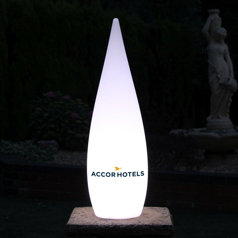 Personalised LED Decorative Floor Standing Lamp, Custom Branded Outdoor Lighting, 80cm