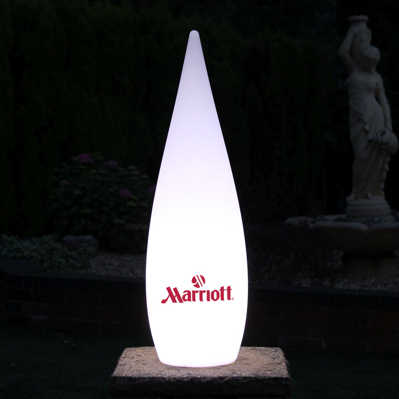 Personalised LED Decorative Floor Standing Lamp, Custom Branded Outdoor Lighting, 80cm