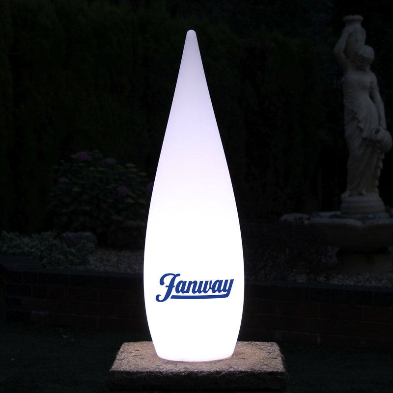 Personalised LED Decorative Floor Standing Lamp, Custom Branded Outdoor Lighting, 80cm