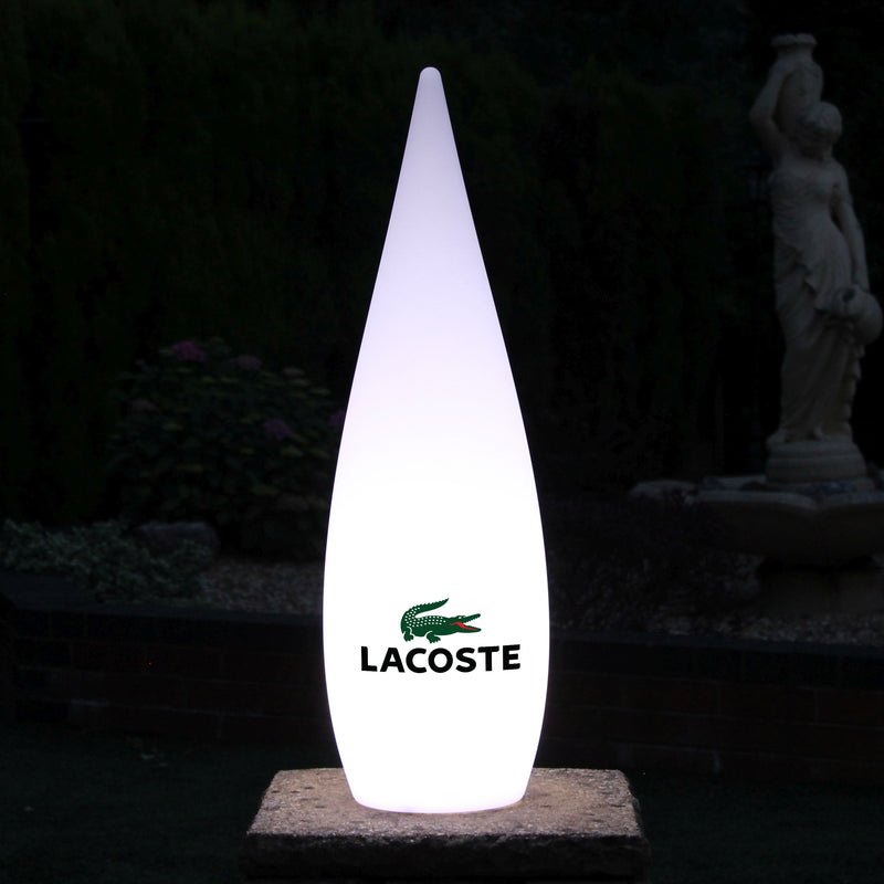 Personalised LED Decorative Floor Standing Lamp, Custom Branded Outdoor Lighting, 80cm